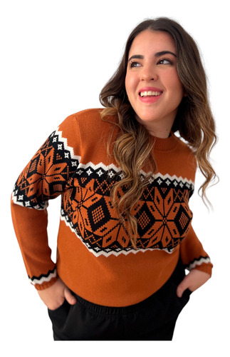 Sweater Bremer Estampado Mujer Talle Grande - Heloiza