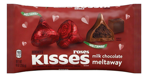 Kisses Hershey's Roses Meltaway Chocolates Importados 255g