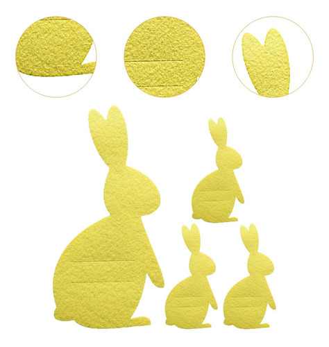 4 Uds. De Soportes Para Cubiertos Y Utensilios De Amarillo