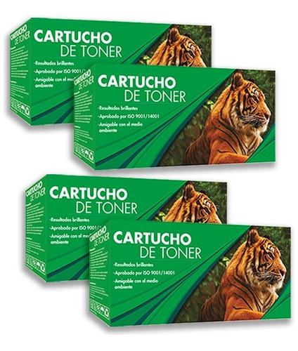 Kit 4 Toner Generico Tigre 125a 128a 131a Cf210 Ce320 Cb540