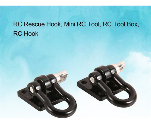 1 Par Rc Crawler Hooks Hebilla De Remolque De Remolque