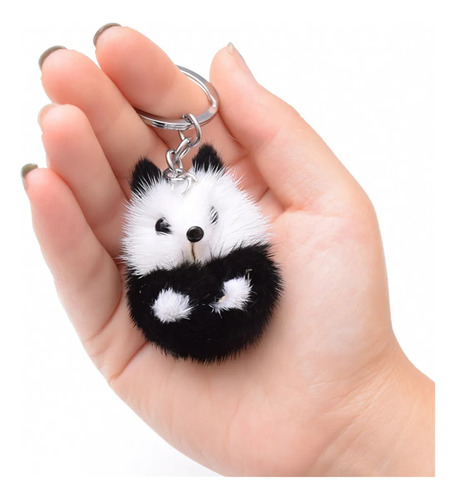 M Cartoon Plush Doll Keychain Panda Forma De Forma De