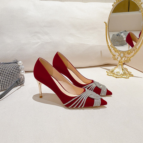Moda Zapatos De Boda Con Tacones Altos Cruzados Para Mujer