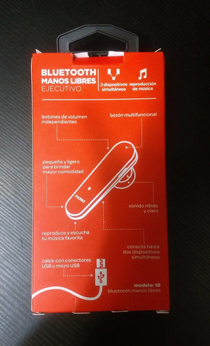 Manos Libres Bluetooth Mobo Ejecutivo | Meses sin intereses