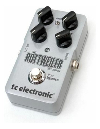 Pedal Efectos Tc Electronic Rottweiler Distrotion Color Plateado