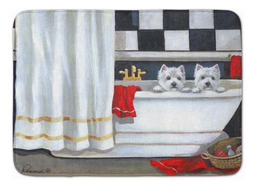 Carolines Treasures Ppp3281rug Westie Pour Le Bain Bathtime 