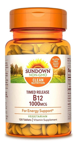 Vitamina B12 1000mcg Energia Y Metabolismo 120 Caps Eg B20