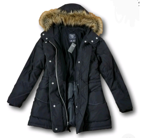 Chaqueta Parka Abercrombie & Fitch De Hollister 3 En 1 Forrada