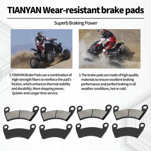 Totabas De Freno Tianyan Compatibles Con Polaris Rzr Xp 1000