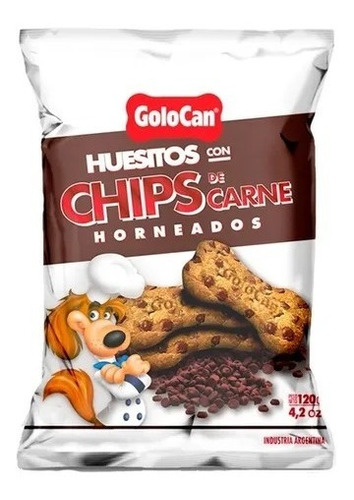 Huesitos  Golocan C/chip De Carne X 120 Gr