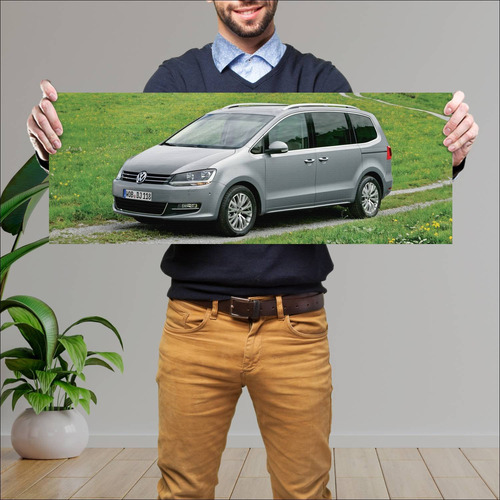 Cuadro 30x80cm Auto 2010 Volkswagen Sharan Auto 631