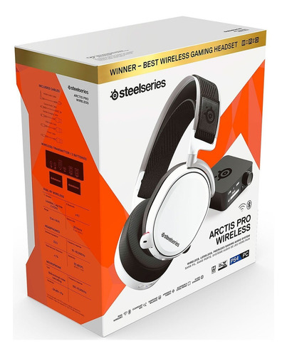 Auriculares Pc Steelseries Artics Pro Inalámbrico Blanco Color White