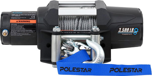 Polestar Cabrestante Eléctrico Atv/utv De 12 V Cc 3500 Libra