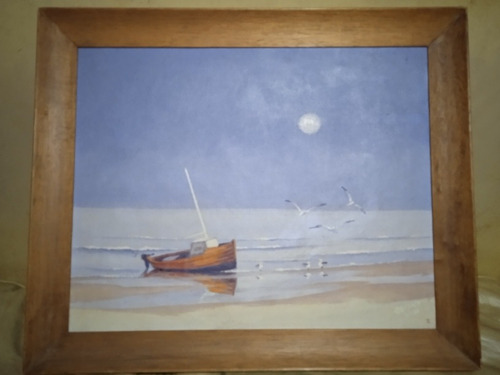 Imagen 2 de 2 de Pintura Al Oleo Del Artista Uruguayo Miguel Angel Raphy