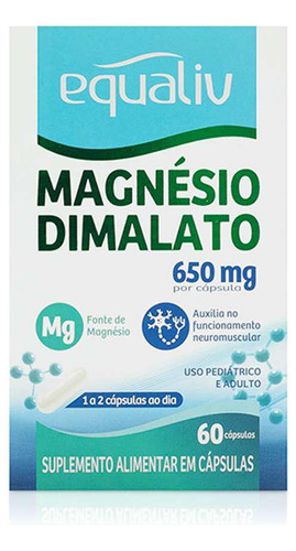 Magnésio Dimalato/ Equaliv 650 Mg