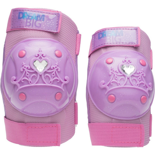 Set Protecciones Princesas Coderas Rodilleras Guantes Niñas