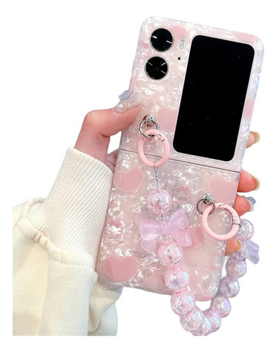 Funda De Teléfono Con Cadena De Lazo For Oppo Find N2 Fl [u]