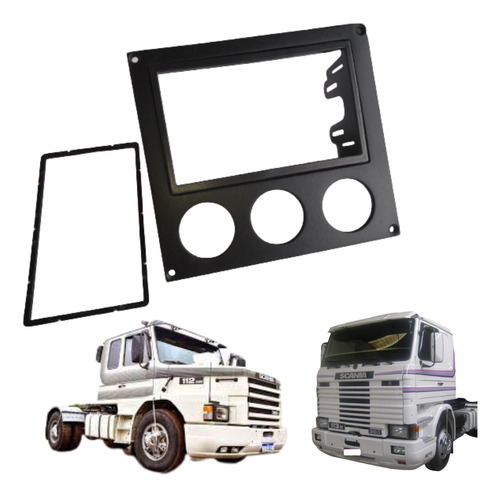 Moldura Para Multimídia/dvd/2din. Scania 112/113 Painel Reto