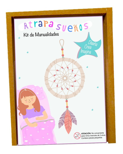 Imagen 4 de 8 de Juego Artesania Atrapa Sueños Armar Manualidades Crear Niños