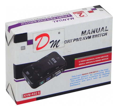 Kvm 2-ps2-vga Requiere-cables No-req-fuente-poder