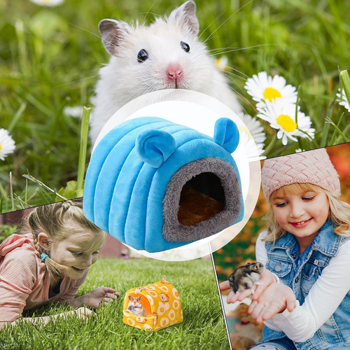 Cueva De Cama De Erizo Nido De Hámster Cálido Para Mascotas