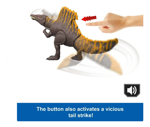 Jurassic World Rebirth Spinosaurus Tail Thrasher Mattel