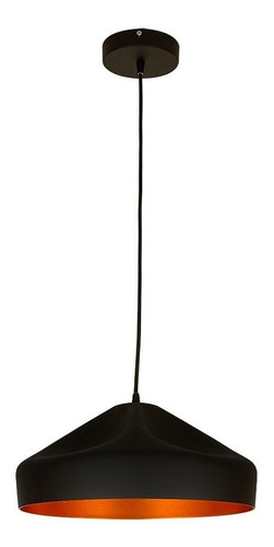 Lámpara Colgante Lamina De Acero Negro 20w 100-240 V