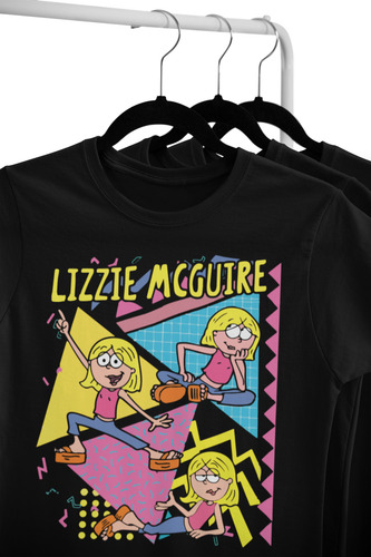 Playera Negra De Mujer Moda 90s Lizzi Mcguire Nickelodeon