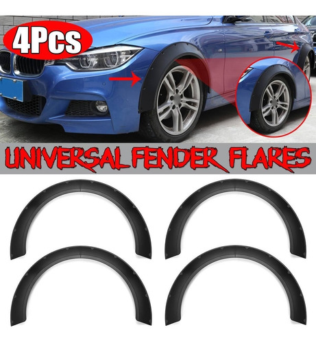 Fender Universal-guardabarros- Anchos En Negro Y Fibra De C.