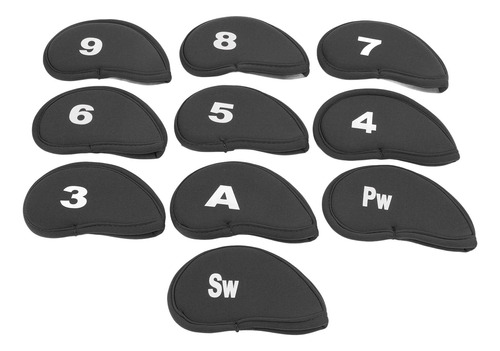 Juego De 10 Fundas Iron Head Cover Numbers, Transparentes Y