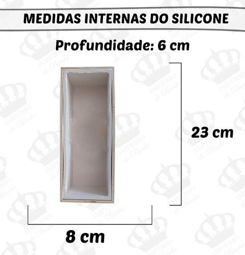 Imagem 8 de 11 de Forma De Madeira C/ Silicone Mod.7 Medidas (23,5x6x7,8cm)