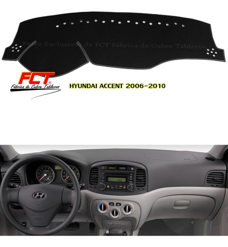 Cubre Tablero Alfombra Hyundai Accent 2006 2008 2009 2010