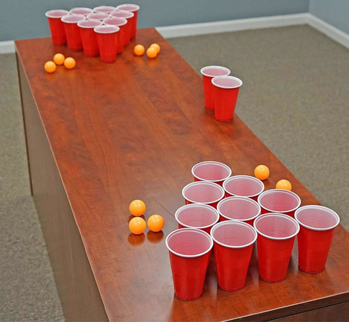 Beer Pong Juego De Cerveza / Tenis De Mesa Set 40 Piezas