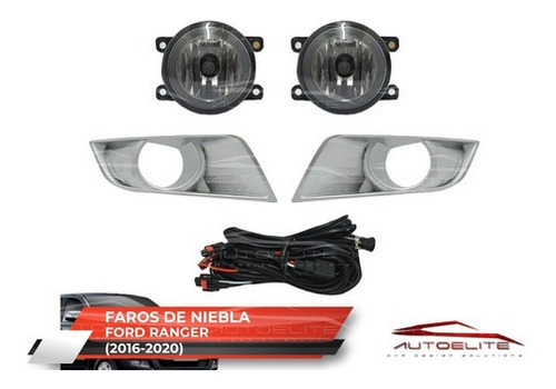 Imagen 2 de 10 de Kit Faros Niebla Ford Ranger 2017 2018 2019 2019 Bisel Swith