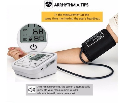Imagen 3 de 3 de Tensiómetro Digital De Brazo Para Medir Presión Automatico
