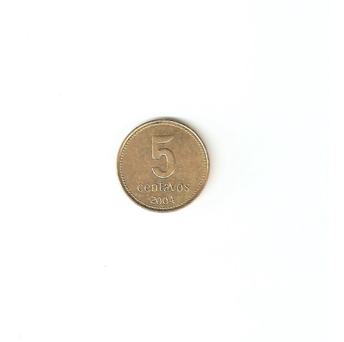 Monedas Argentinas: 5 C. 2004 No Enhebrados Cj# 2.5 Sc 