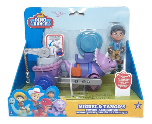 Dino Ranch, Miguel & Tango Con Carro - Pack Figuras 