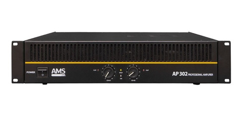 Amplificador Estéreo 2x300w 4ohm Ams Ap302