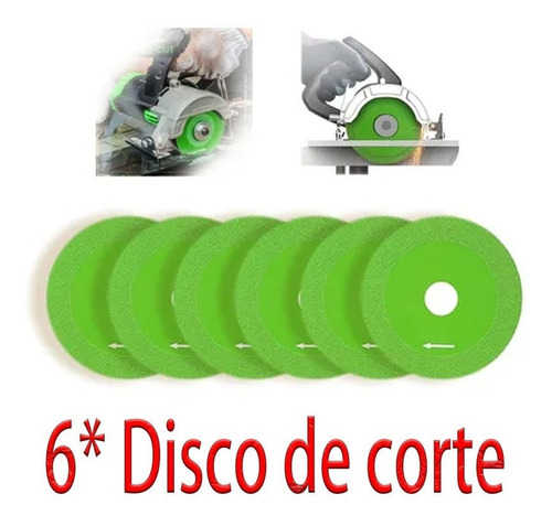 Disco De Corte De Vidrio Superfino Con Hoja De Diamante, 6 U