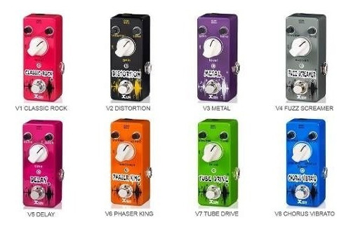 Pedal de efecto Xvive Delay V5 violeta