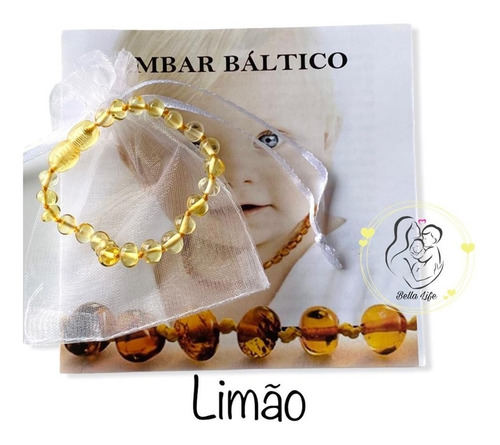 Pulseira / Tornozeleira De Âmbar Infantil - Várias Cores