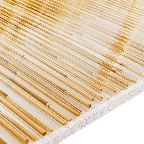 Policarbonato Alveolar Bambu Plazit Polygal 3m X 1m X 8mm