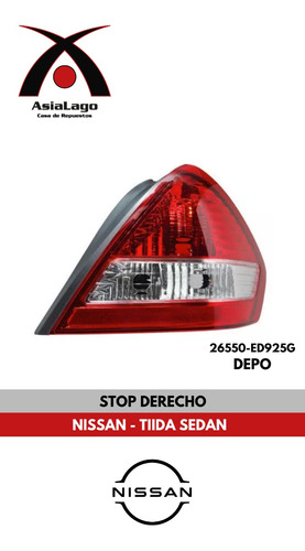 Stop Derecho Tiida Sedan Nissan Marca Depo