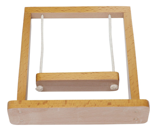 Mini Columpio De Madera, Modelo De Mueble Con Escena En Mini