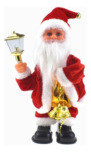 Nuevo L Novela Muñeco De Papá Noel Con Campana De Luz