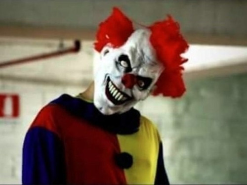 Máscara Látex Terror Assassino Zumbi Rave Killer Shaw Clown Cor Branco Killer Clown