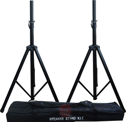 Kit 2 Soporte Tripode Bafle Apogee Stand Negro Con Funda