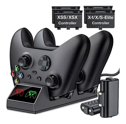 Dock Base De Carga Con 2 Baterías Control Xbox Series / One