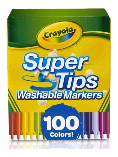 100 Marcador Crayola Super Tips Plumón Lavable Envío Gratis