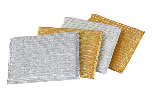 Casabella 4pk Sparkle Non-stick Safe Scrub Sponge - Gold &